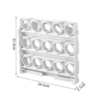 3-Layer Foldable Egg Storage Box – Space-Saving Refrigerator Door Organizer & Kitchen Egg Holder Container - Image 3