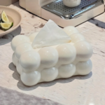 Bubble Bow Tissue Box – Cute Cloud Design Tissue Holder - Image 8