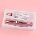 Portable 2-in-1 Electric Epilator & Eyebrow Trimmer with LED – Facial, Lip & Body Hair Remover - Image 10