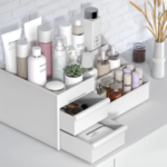 Plastic Drawer Makeup Storage Box – Desktop Cosmetic & Skincare Organizer for Dressing Table, Dormitory & Office Stationery Storage - Image 11