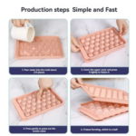 Mini Round Ice Cube Tray Plastic Diamond Moulds Ice Ball - Image 8