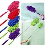 Microfiber Chenille Feather Duster – Home & Car Cleaning Dust Brush with Stretch Handle | Multi-Purpose Desktop & Room Duster