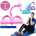 4-Tube Cotton & Polyester Resistance Band Wrist Strap Set for Strength Training, Yoga, and Full-Body Workout – Home Gym Equipment for Arms, Abdomen, Waist & Flexibility Training