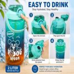 2 Liter Premium Water Bottle – Large Capacity Portable Drinking Bottle (Made in China) - Image 2