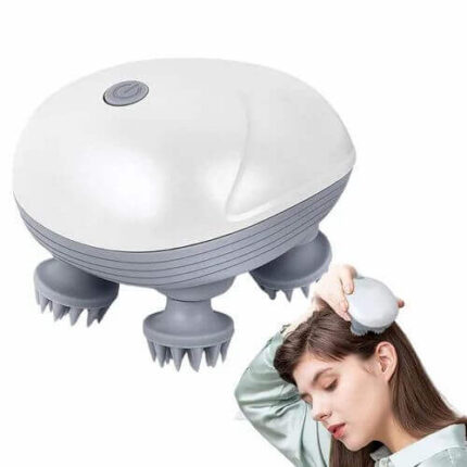 Smart Heated Scalp Massager Electric Waterproof Hair Growth Head Massage Brush Stress Relief Kneading Scratcher