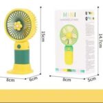 Mini Handy Fruit-Shaped Portable Fan – Cute Handheld USB Rechargeable Cooling Fan - Image 3