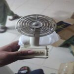 Vintage Style Portable Camping Fan – Low Noise Battery Indicator Wearable Fan with 100-Speed Control for Outdoor, Car, Office & Home Use - Image 2