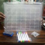 Acrylic Calendar for Fridge, Magnetic Fridge Calendar, 12"x8" Acrylic Dry Erase Board for Refrigerator, Clear Acrylic Whiteboard Reusable, Includes 6 Color Markers - Image 2