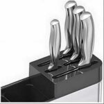 Stainless Steel Kitchen Utensil Holder with Detachable Knife Block – Multifunctional Large Kitchen Organizer (Silver) - Image 2