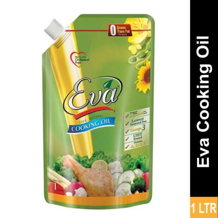 Eva Cooking Oil 1 Liter Standing Pouch – Premium Quality Oil for Daily Cooking Use