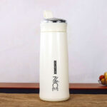 NICE Stainless Steel Thermal Vacuum Flask - 400ml Portable Water Bottle with Carrying Loop for Office, School & Travel - Leakproof Insulated Hot & Cold Thermos - Image 2