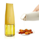 GullPlaza.pk 500ML Glass Oil Dispenser Bottle – Leakproof Transparent Olive Oil, Vinegar & Soy Sauce Storage Bottle with Lid - Image 2