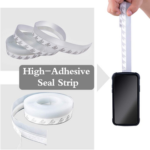 Self-Adhesive Transparent Silicone Door & Window Sealing Strip – Waterproof Weatherproof Gap Sealing Tape for Dust, Noise & Wind Protection - Image 3