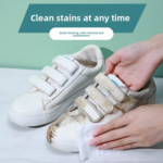 GullPlaza.pk Shoe Cleaning Wipes – Disposable No-Rinse White Shoe Cleaner Wipes for Sneakers, Sports Shoes & Leather Footwear - Image 2