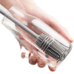Premium Silicone Bottle Cleaning Brush Long Handle Cup Scrubber for Milk Bottles, Glasses, Mugs & Drink Bottles Kitchen Cleaning Tool
