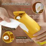 GullPlaza.pk 500ML Glass Oil Dispenser Bottle – Leakproof Transparent Olive Oil, Vinegar & Soy Sauce Storage Bottle with Lid - Image 5