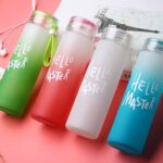 500ML Frosted Gradient Sports Water Bottle – Portable Leakproof Gym Fitness Drinking Bottle for Workout, Travel & Outdoor Use - Image 3