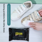 GullPlaza.pk Shoe Cleaning Wipes – Disposable No-Rinse White Shoe Cleaner Wipes for Sneakers, Sports Shoes & Leather Footwear - Image 5