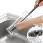 Premium Silicone Bottle Cleaning Brush Long Handle Cup Scrubber for Milk Bottles, Glasses, Mugs & Drink Bottles Kitchen Cleaning Tool - Image 8