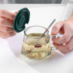Luxury Golden Crown Glass Mug with Handle & Stainless Steel Spoon – Elegant Tea, Coffee, Chocolate & Juice Drinking Cup - Image 4
