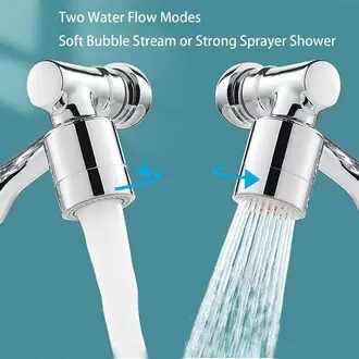 GullPlaza.pk 1080° Universal Rotating Faucet Extender – Kitchen Robot Arm Tap Sprayer with Aerator & Water Saving Nozzle - Image 4