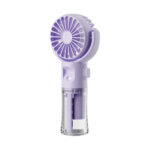 Portable Water Mist Fan Mini Handheld USB Rechargeable Fan – 4 Speed Personal Cooling Neck Hanging Spray Fan - Image 6