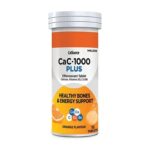 CAC-1000 Plus Effervescent Orange Flavor Vitamin C Tablets – 10 Tablets | Immune Support & Daily Wellness Supplement