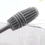 Premium Silicone Bottle Cleaning Brush Long Handle Cup Scrubber for Milk Bottles, Glasses, Mugs & Drink Bottles Kitchen Cleaning Tool - Image 3