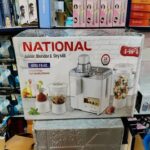 National 4 in 1 Juicer Blender & Dry Mill – Multi-Function Food Processor with High-Quality Stainless Steel Blades for Juicing, Blending & Grinding - Image 2