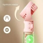 Portable Water Mist Fan Mini Handheld USB Rechargeable Fan – 4 Speed Personal Cooling Neck Hanging Spray Fan - Image 10