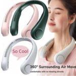 GullPlaza.pk Portable Neck Fan – USB Rechargeable Bladeless Mini Cooling Fan for Travel, Sports & Outdoor Use - Image 7