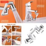 GullPlaza.pk 1080° Universal Rotating Faucet Extender – Kitchen Robot Arm Tap Sprayer with Aerator & Water Saving Nozzle - Image 8