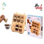 Mini Transparent Spice Kit Set – Multipurpose Plastic Masala & Spice Storage Container for Kitchen Organization