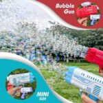 Space Rocket Bazooka Bubble Gun – Electric Automatic Bubble Maker Toy with 8 & 36 Bubble Holes for Kids, Outdoor Play & Parties - Image 10