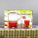 Acrylic Unbreakable Jug Set with 6 Glasses – Premium Acrylic Water & Juice Serving Set with Elegant Leaves Cut Design - Image 4