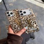 Gull Plaza YSL Branded Cheetah Print Luxury Phone Case