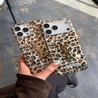 c024e98a-5b24-431b-bd8b-c74cc6a5b407 Gull Plaza YSL Branded Cheetah Print Luxury Phone Case - Image 1