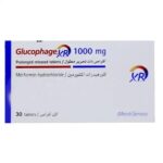Glucophage XR (Metformin Hydrochloride) 1000mg Tablets – Extended-Release Diabetes Medication | 30 Tablets (3 Strips × 10 Tablets)