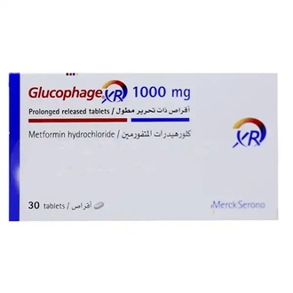 glucophage-xr-1g-tab-30s Glucophage XR (Metformin Hydrochloride) 1000mg Tablets – Extended-Release Diabetes Medication | 30 Tablets (3 Strips × 10 Tablets) - Image 1