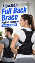 Adjustable Full Back Brace Posture Corrector for Men & Women - Image 4
