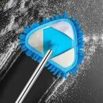 180° Rotatable Triangle Mop with Telescopic Handle, Adjustable Long Handle Microfiber Wall and Ceiling Cleaning Mop, Deep Cleaning Dust Mop for Windows, Floors, Corners, and Skirting Boards - Image 5