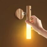 Motion Sensor Night Lights, Wireless Magnetic LED Wall Light, Rechargeable Battery Powered Body Sensor Security Lamp for Hallways, Stairs, Wardrobe, Closet & Bedroom