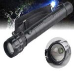 Tactical LED Flashlight 9000 High Lumens – 200W Super Bright XHP70.2 Long Torch Light with Compass, Zoomable, Waterproof, and Explosion-Proof Heavy-Duty Searchlight