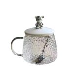 Heat-Resistant Diamond Glass Mug with Cute Rabbit Lid & Spoon – Elegant Crystal Tea & Coffee Cup for Home, Office, and Gifting - Image 6