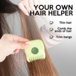 2-in-1 Hair Clipper and Split-End Trimmer Comb – Manual Hair Thinning, Styling, and Trimming Tool for Thick and Thin Hair - Image 7