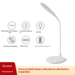 LED Desk Lamp – Portable Touch Control Eye Protection Table Light, 3 Brightness Levels, USB Rechargeable Cordless Study Lamp for Home, Office, and Reading - Image 5