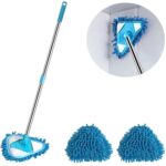180° Rotatable Triangle Mop with Telescopic Handle, Adjustable Long Handle Microfiber Wall and Ceiling Cleaning Mop, Deep Cleaning Dust Mop for Windows, Floors, Corners, and Skirting Boards - Image 10
