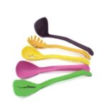 5-Pcs Colorful Silicone Kitchen Spoon Set – Heat Resistant & Non-Stick Cooking Utensils - Image 9