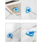 180° Rotatable Triangle Mop with Telescopic Handle, Adjustable Long Handle Microfiber Wall and Ceiling Cleaning Mop, Deep Cleaning Dust Mop for Windows, Floors, Corners, and Skirting Boards - Image 13