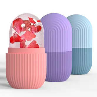 Silicone Ice Roller for Face & Eyes | Reusable Facial Ice Contour Roller Mold for Skin Care, Puffiness Relief, Fine Lines & Brightening | DIY Beauty Ice Cube Massager - Image 9